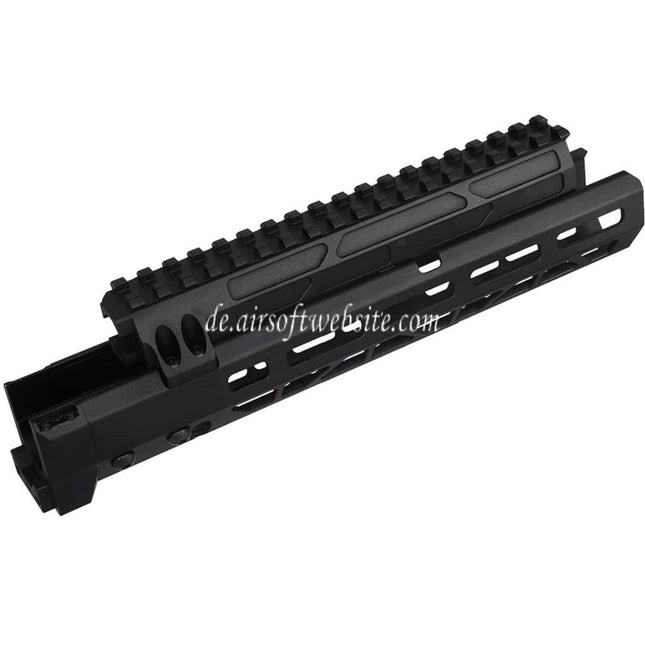 5KU 10.1 Zoll MMS Stil M-Lok Handschutz Schienen System Geeignet für Tokyo Marui AKM Serie GBB Gewehre Airsoft Schwarz