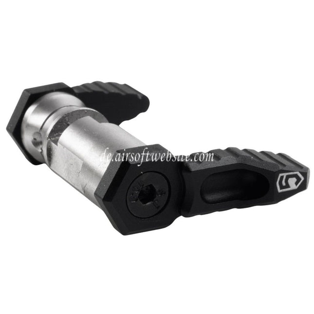 Revanchist Airsoft 90 Grad Ambidextrous Wahlhebel Typ-A Geeignet für Savia PCC H Tokyo Marui M4 MWS Serie GBB Gewehre Schwarz