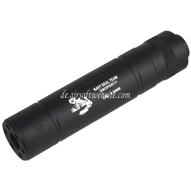CYMA 145mm x 30mm Navy Seal Stil Schalldämpfers Geeignet für -14mm CCW Gewinde gegen den Uhrzeigersinn