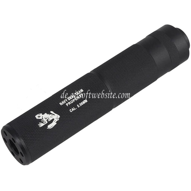 CYMA 155mm x 30mm Navy Seal Stil Schalldämpfers Geeignet für -14mm CCW Gewinde gegen den Uhrzeigersinn