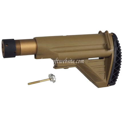 E&C Einziehbarer Schaft mit Röhre Geeignet für E&C HK417 G28 Serie AEG Gewehre Airsoft