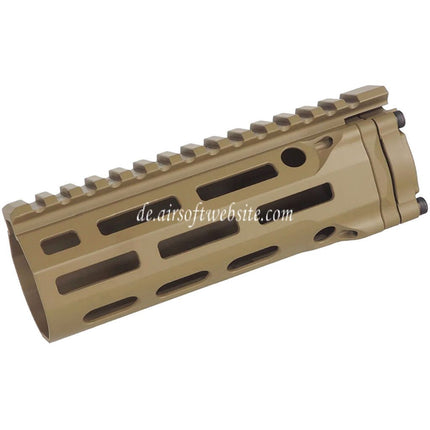 E&C MFR XL 6.0 Zoll M-Lok Handschutz Schienen System Geeignet für AR M4 M16 Serie AEG Gewehre Airsoft