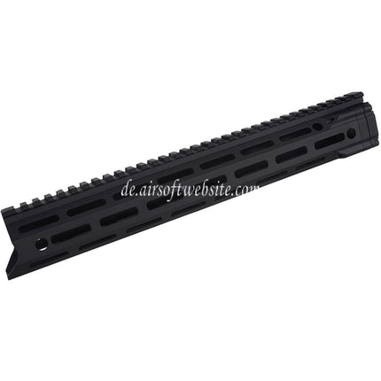 E&C MFR XS 14 Zoll M-Lok Handschutz Schienen System Geeignet für AR M4 M16 Serie AEG Gewehre Airsoft Schwarz