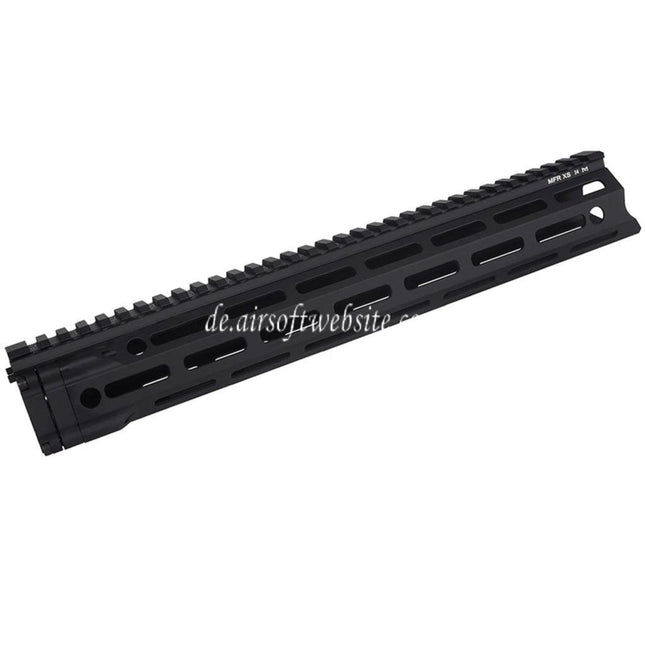 E&C MFR XS 14 Zoll M-Lok Handschutz Schienen System Geeignet für AR M4 M16 Serie AEG Gewehre Airsoft Schwarz