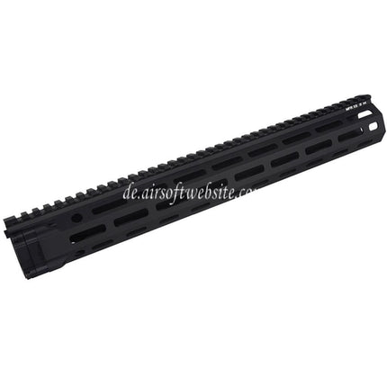 E&C MFR XS 15 Zoll M-Lok Handschutz Schienen System Geeignet für AR M4 M16 Serie AEG Gewehre Airsoft Schwarz