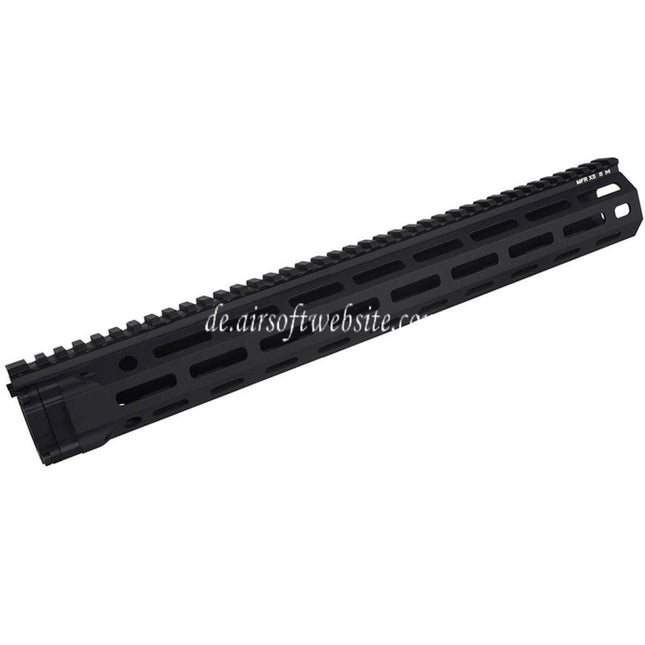 E&C MFR XS 15 Zoll M-Lok Handschutz Schienen System Geeignet für AR M4 M16 Serie AEG Gewehre Airsoft Schwarz