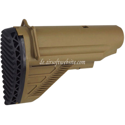 E&C E2 Stil Einziehbarer Schaft Geeignet für E&C HK417 G28 Serie AEG Gewehre Airsoft