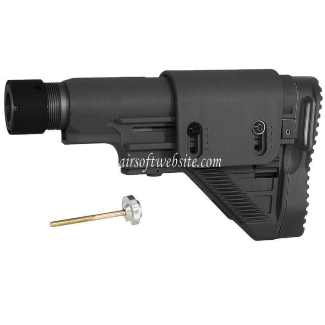 E&C DMR Stil Einziehbarer Schaft mit Röhre Geeignet für E&C HK417 G28 Serie AEG Gewehre Airsoft