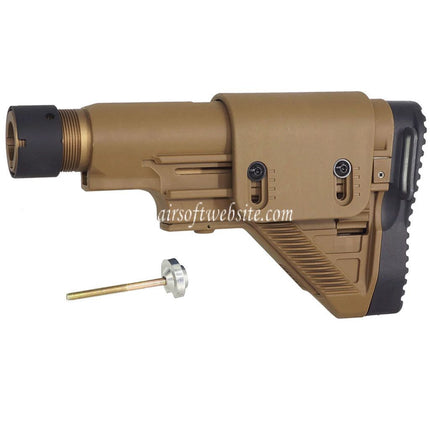 E&C DMR Stil Einziehbarer Schaft mit Röhre Geeignet für E&C HK417 G28 Serie AEG Gewehre Airsoft