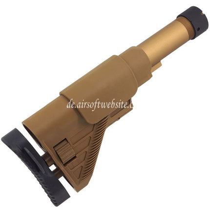 E&C DMR Stil Einziehbarer Schaft mit Röhre Geeignet für E&C HK417 G28 Serie AEG Gewehre Airsoft