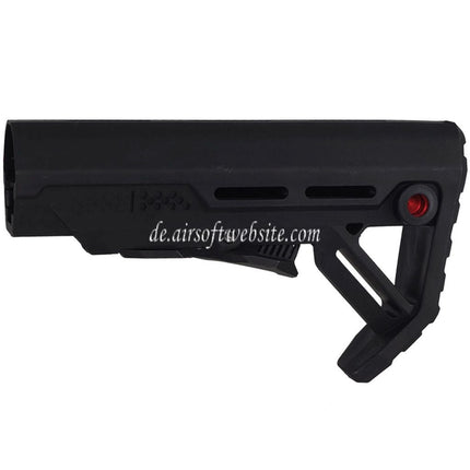 E&C MOD1 Stil Einziehbarer Schaft Geeignet für AR M4 M16 Serie AEG Gewehre Airsoft Schwarz
