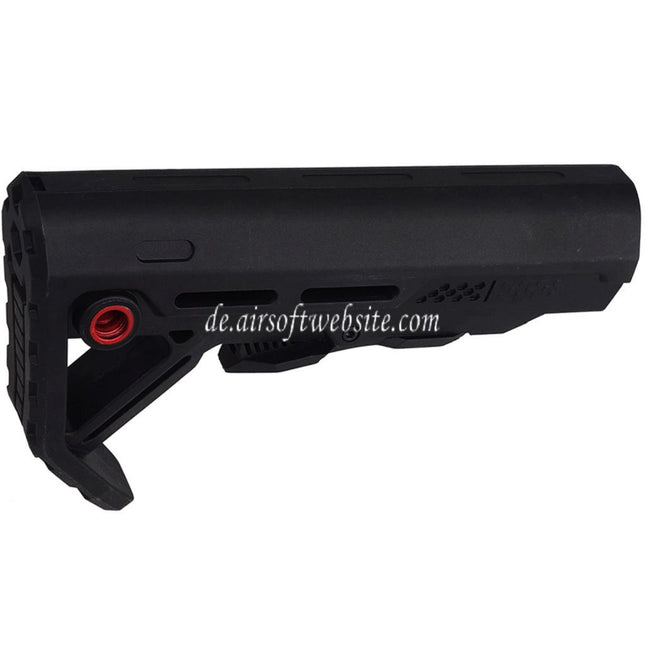E&C MOD1 Stil Einziehbarer Schaft Geeignet für AR M4 M16 Serie AEG Gewehre Airsoft Schwarz