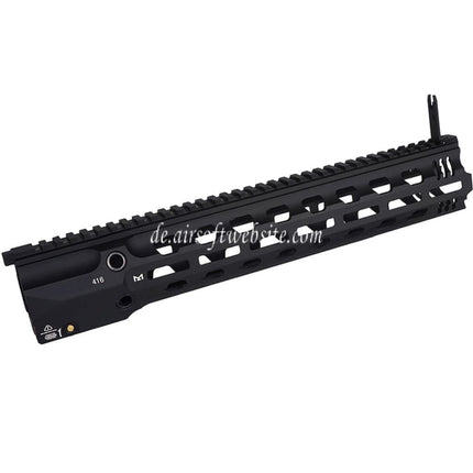 E&C GRIDLOK Stil 14.5 Zoll Komplette M-Lok Handschutz Schienen System Geeignet für E&C 416 Serie AEG Gewehre Airsoft Schwarz