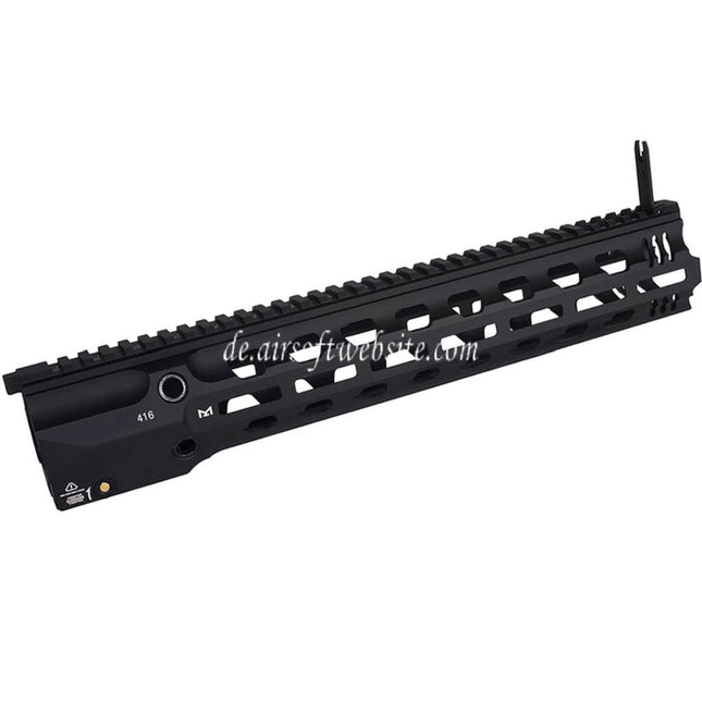 E&C GRIDLOK Stil 14.5 Zoll Komplette M-Lok Handschutz Schienen System Geeignet für E&C 416 Serie AEG Gewehre Airsoft Schwarz