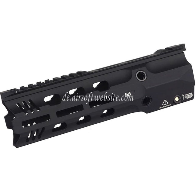 E&C GRIDLOK Stil Lightspeed 9 Zoll Komplette M-Lok Handschutz Schienen System Geeignet für E&C 416 Serie AEG Gewehre Airsoft Schwarz