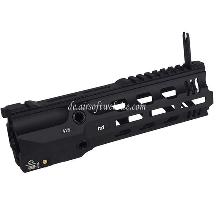 E&C GRIDLOK Stil Lightspeed 9 Zoll Komplette M-Lok Handschutz Schienen System Geeignet für E&C 416 Serie AEG Gewehre Airsoft Schwarz