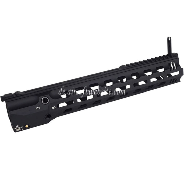 E&C GRIDLOK Stil Lightspeed 14.5 Zoll Komplette M-Lok Handschutz Schienen System Geeignet für E&C 416 Serie AEG Gewehre Airsoft Schwarz