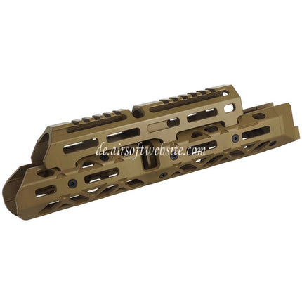 5KU KPYK CRC 1U020B Stil 290mm Mittellang M-LOK Obere Untere Handschutz Schienen System Geeignet für CYMA D-BOYS AKM AK105 AKS-74U Serie AEG Gewehre Airsoft