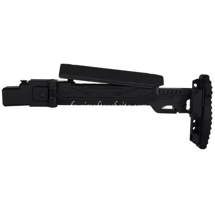 5KU KPYK Teleskop Klappschaft mit Cheek Riser Geeignet für GHK AKM V3 Serie GBB Gewehre Schwarz