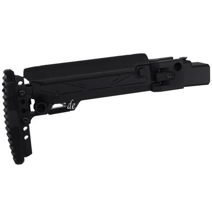 5KU KPYK Teleskop Klappschaft mit Cheek Riser Geeignet für GHK AKM V3 Serie GBB Gewehre Schwarz