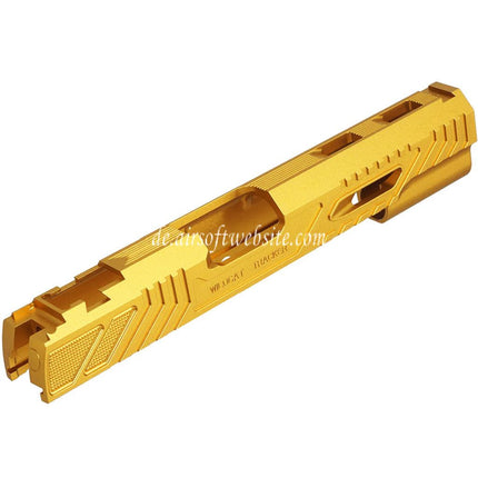 5KU CNC Aluminum Limcat WildCat Schlitten Geeignet für Tokyo Marui Hi-Capa M1911 Serie GBB Pistolen Airsoft