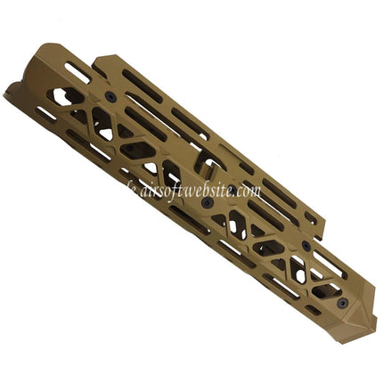5KU KPYK CRC 1U020B Stil 290mm Mittellang M-LOK Obere Untere Handschutz Schienen System Geeignet für Tokyo Marui AKM AK105 AKS-74U Serie GBB Gewehre Airsoft