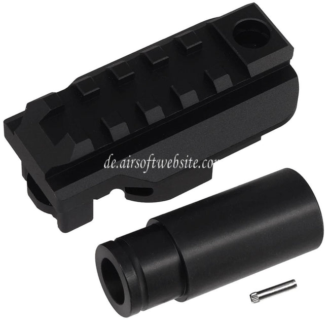 5KU M1913 Picatinny Schiene Schaftadapter Geeignet für JMAC MCX Folding Mech Archwick B&T AIR APC9K GBB SMG Gewehre Schwarz