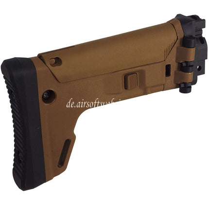 5KU ACR Stil 7-Positions Seitlich klappbar Einziehbarer Schaft Geeignet für Archwick B&T APC9-K Serie GBB SMG Gewehre Airsoft