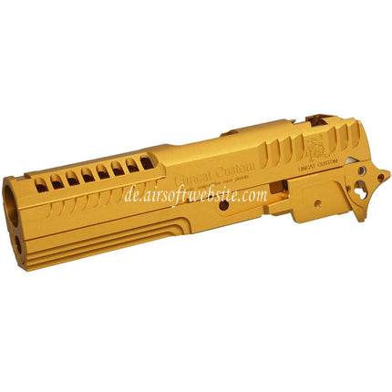 5KU CNC Aluminum LimCat Custom Stil Mitte Rahmen Schlitten Set Geeignet für Tokyo Marui Hi-Capa 4.3 Serie GBB Pistolen Airsoft