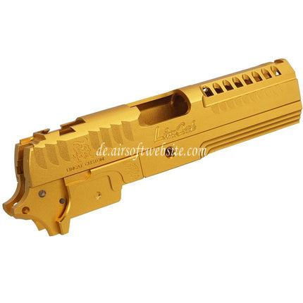 5KU CNC Aluminum LimCat Custom Stil Mitte Rahmen Schlitten Set Geeignet für Tokyo Marui Hi-Capa 4.3 Serie GBB Pistolen Airsoft