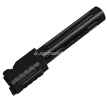 5KU CNC Aluminum BRA Stil Ported Außenlauf Geeignet für Umarex / VFC G19 Gen.3 Serie GBB Pistolen Airsoft