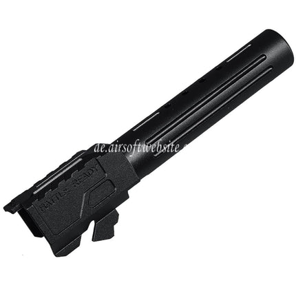 5KU CNC Aluminum BRA Stil Ported Außenlauf Geeignet für Umarex / VFC G19 Gen.3 Serie GBB Pistolen Airsoft