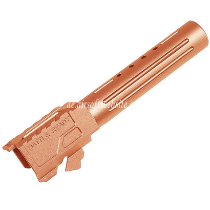 5KU CNC Aluminum BRA Stil Ported Außenlauf Geeignet für Umarex / VFC G19 Gen.3 Serie GBB Pistolen Airsoft