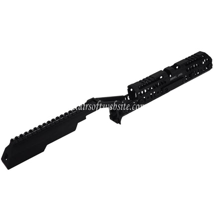 5KU SPORT-4 Stil Handschutz Schienen System B33 Staubschutzhülle Set Geeignet für Tokyo Marui AKM Serie GBB Gewehre Airsoft Schwarz