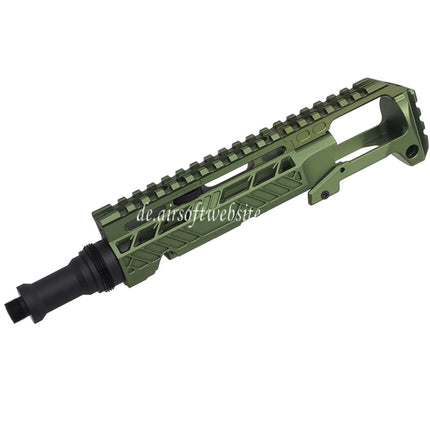 5KU Karabinergewehr Umbausatz Typ-A mit M1913 Schienenschaft Adapter Geeignet für Action Army AAP-01 Serie GBB Pistolen Airsoft