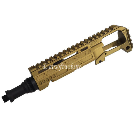 5KU Karabinergewehr Umbausatz Typ-C mit M1913 Schienenschaft Adapter Geeignet für Action Army AAP-01 Serie GBB Pistolen Airsoft