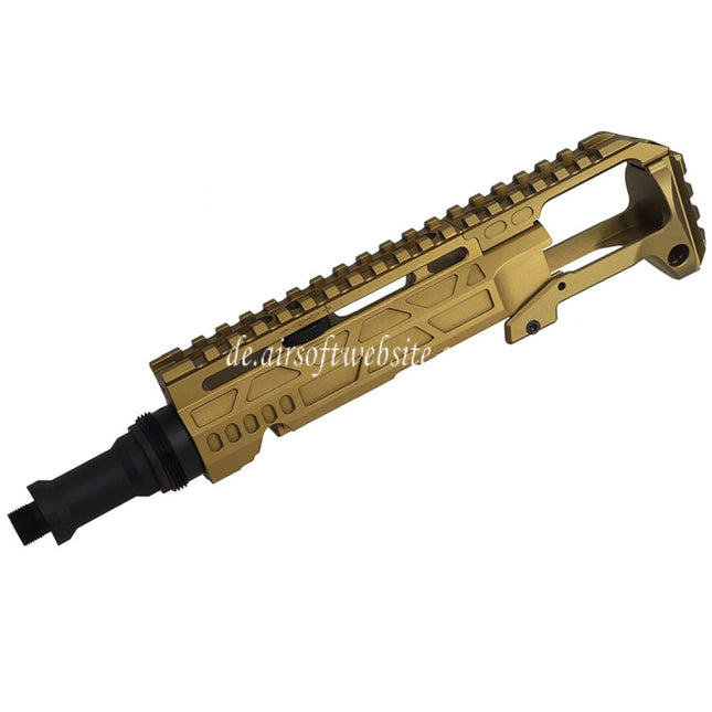 5KU Karabinergewehr Umbausatz Typ-C mit M1913 Schienenschaft Adapter Geeignet für Action Army AAP-01 Serie GBB Pistolen Airsoft