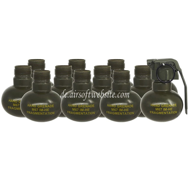 APS HAKKOTSU 12pcs Thunder C Co2 Schallgranate M67 Hülsenflasche mit Kern