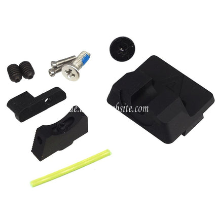 Bomber Airsoft CNC Aluminum Wilson Combat Stil Schlitten Lauf Set Geeignet für Tokyo Marui G19 Gen4 Serie GBB Pistolen Schwarz