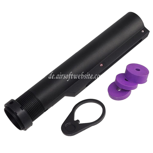 CYMA 6-Position Schaftpufferrohr Geeignet für CYMA CGS HK416 Tokyo Marui M4 Serie MWS GBB Gewehre Airsoft Schwarz
