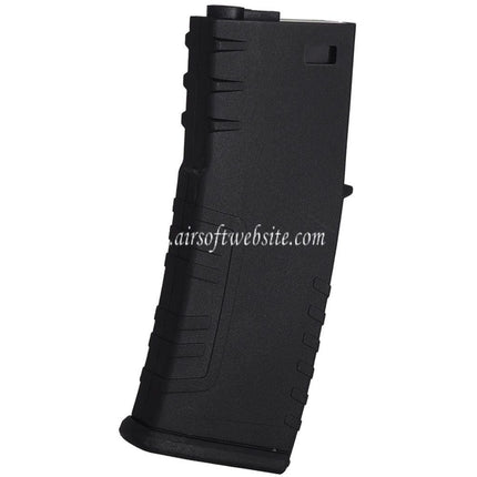E&C 120rd Polymer Mid-Cap Magazin Geeignet für M4 M16 Serie AEG Gewehre Airsoft Schwarz