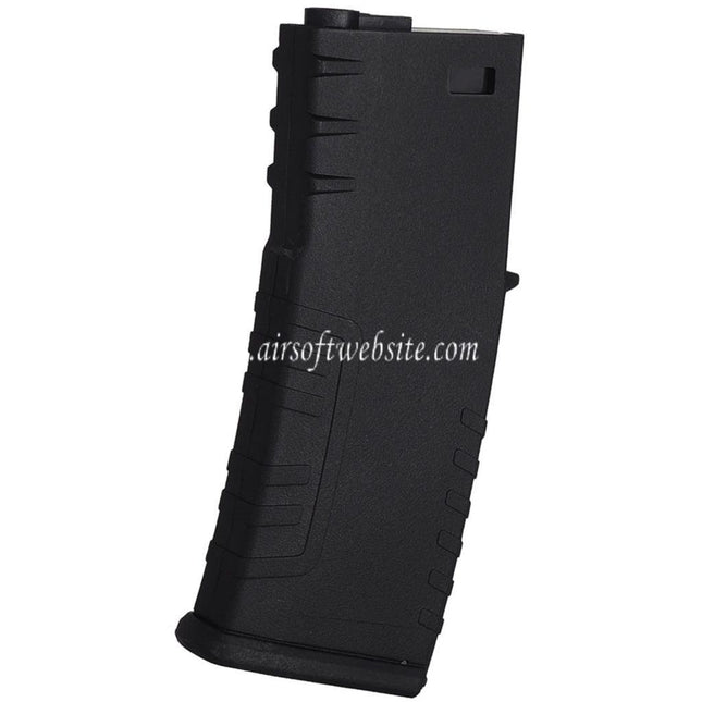 E&C 120rd Polymer Mid-Cap Magazin Geeignet für M4 M16 Serie AEG Gewehre Airsoft Schwarz