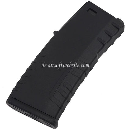 E&C 120rd Polymer Mid-Cap Magazin Geeignet für M4 M16 Serie AEG Gewehre Airsoft Schwarz