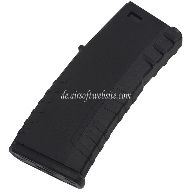 E&C 120rd Polymer Mid-Cap Magazin Geeignet für M4 M16 Serie AEG Gewehre Airsoft Schwarz