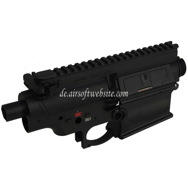 E&C SDMR Stil Metallgehäuse Oberer Unterer Empfänger Geeignet für E&C M110A1 HK417 Serie AEG Gewehre Airsoft Schwarz