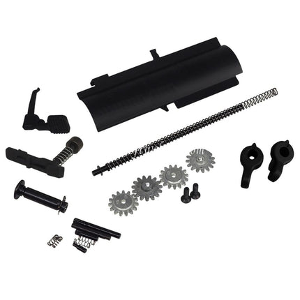 E&C SDMR Stil Metallgehäuse Oberer Unterer Empfänger Geeignet für E&C M110A1 HK417 Serie AEG Gewehre Airsoft Schwarz
