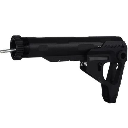 E&C Pit Stil PDW Schaft Geeignet für AR M4 M16 Serie AEG Gewehre Airsoft Schwarz