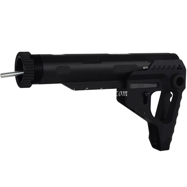 E&C Pit Stil PDW Schaft Geeignet für AR M4 M16 Serie AEG Gewehre Airsoft Schwarz
