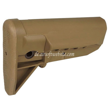 E&C Bravo MOD.0 SOPMOD Stil Einziehbarer Schaft Geeignet für AR M4 M16 Serie AEG Gewehre Airsoft