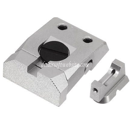 5KU CNC Aluminum Optisches Faser Korn Verstellbare Kimme Geeignet für KJ Works ASG CZ Shadow2 Serie GBB Pistolen Airsoft